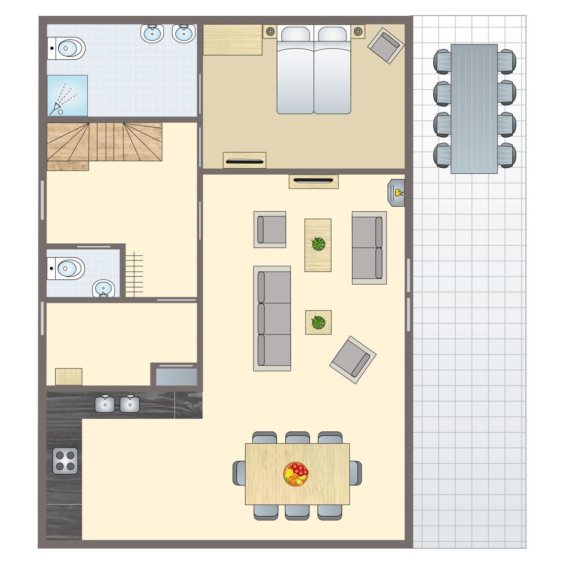 8-persoons eco-bungalow