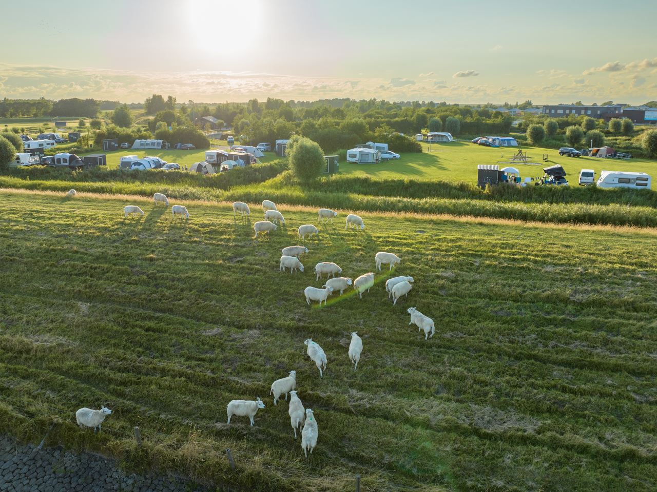 Campingplaats met privé sanitair