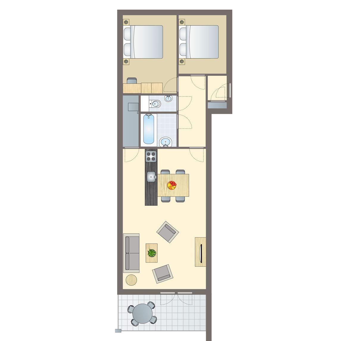 4-6-persoons appartement